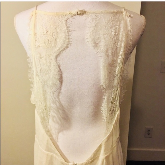 Kensie NWT Off White Detailed Open Lace Back Dress - Picture 7 of 8